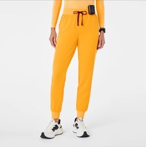Emergency Yellow High Waisted Zamora Jogger Scrub Pant